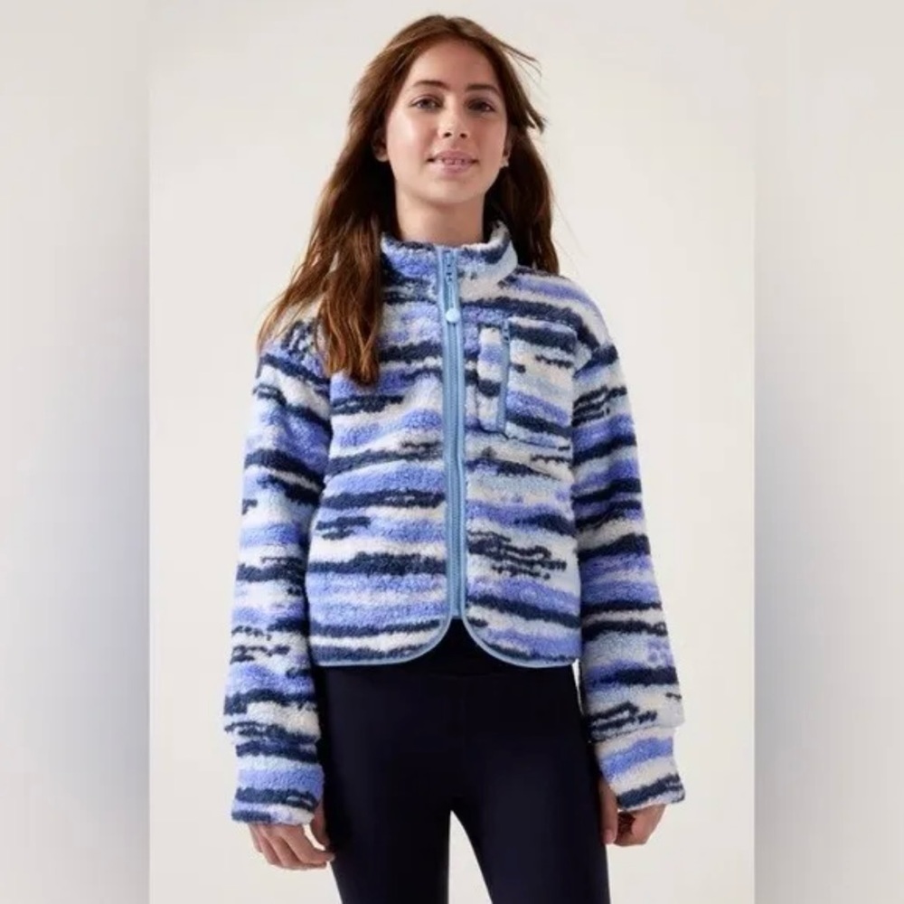 Athleta Girl So Toasty Tugga Sherpa Jacket
